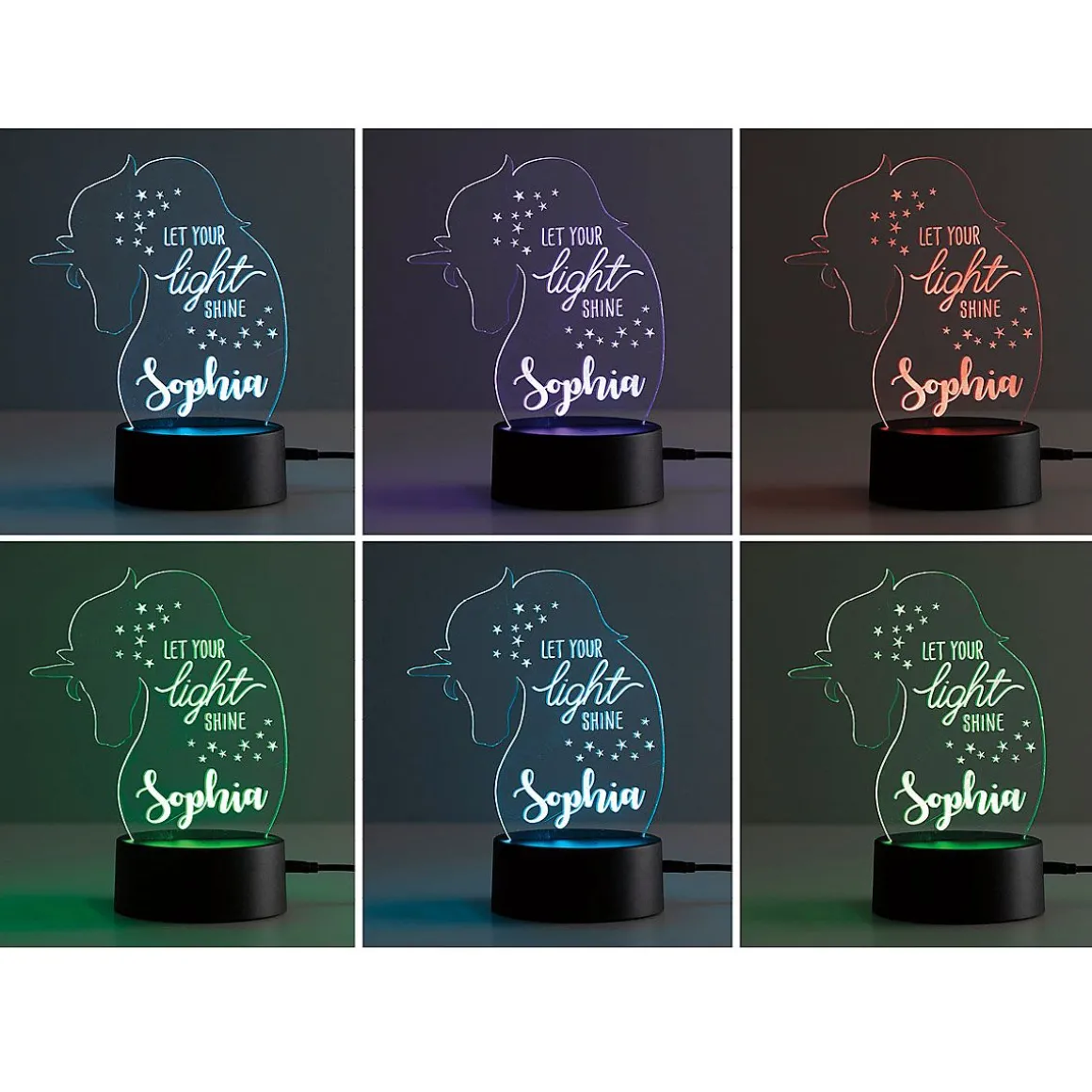 Unicorn LED Personalized Acrylic Nightlight