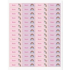Unicorn Name Stickers