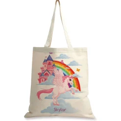 Unicorn Personalized Canvas Tote
