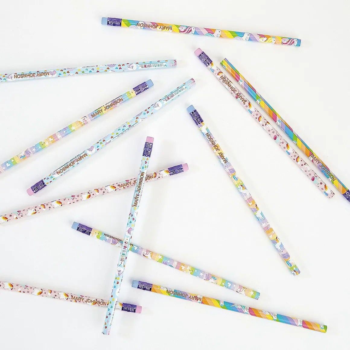 #2 Unicorn Personalized Hardwood Pencils