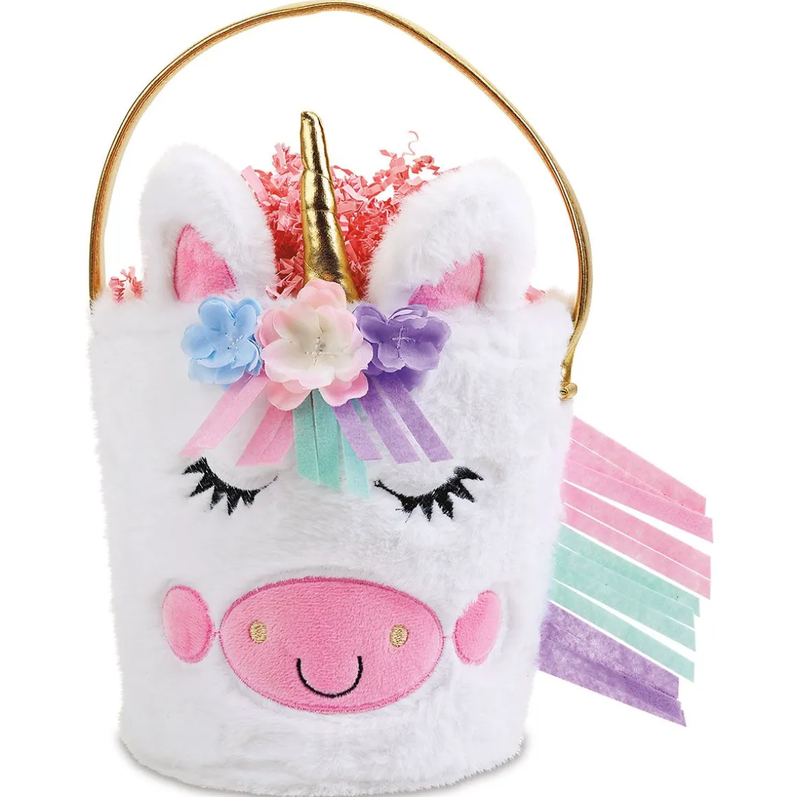 Unicorn Personalized Plush Treat Basket