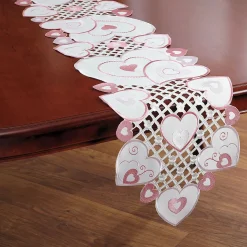 Valentine Hearts Table Runner