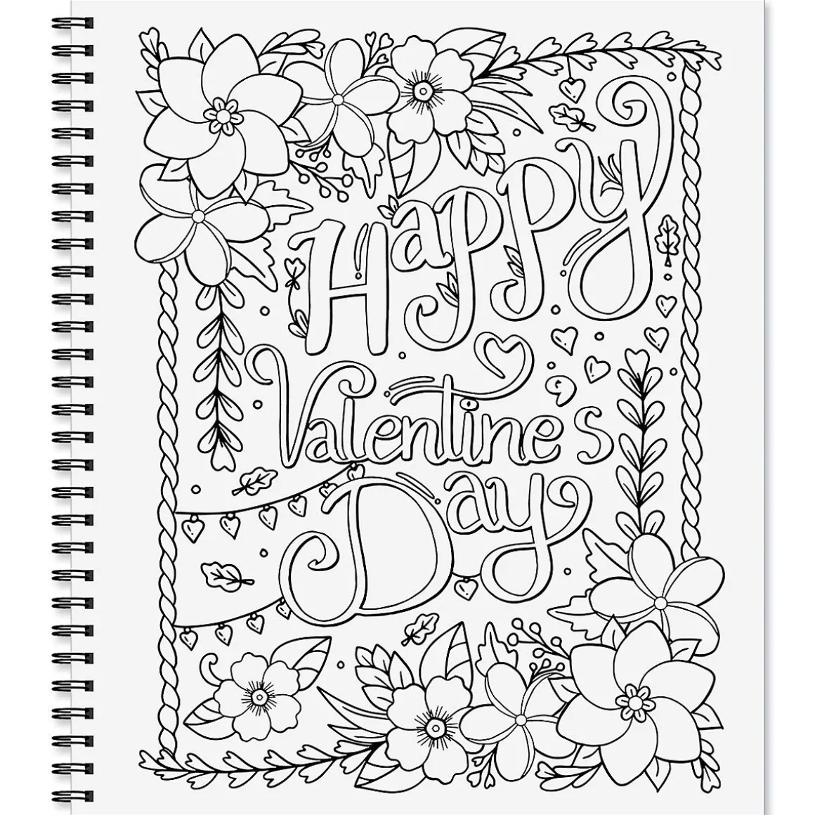 Valentine's Day Color & Frame Book