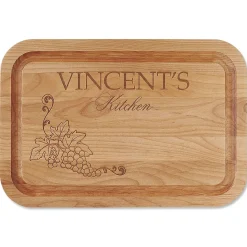 Vineyard Personalized Wood Cutting Board