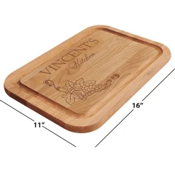 Vineyard Personalized Wood Cutting Board