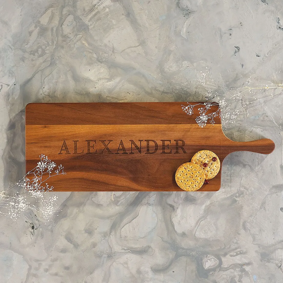 Walnut Personalized Charcuterie Long Board