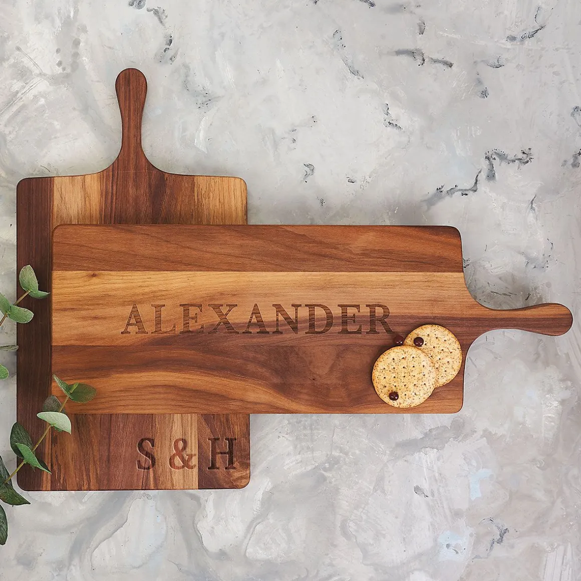 Walnut Personalized Charcuterie Long Board