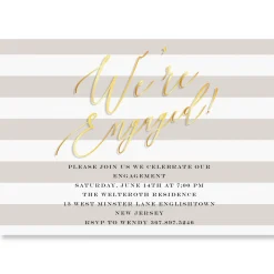 We're Engaged Personalized Invitations