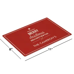 We Wish You Personalized Glass Cutting Board