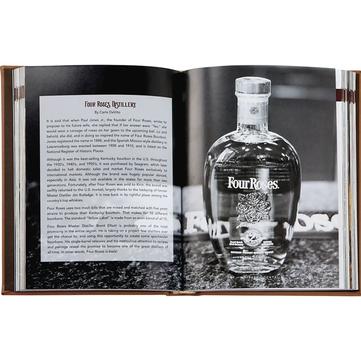 Whiskey Cocktails Personalized Leather Book