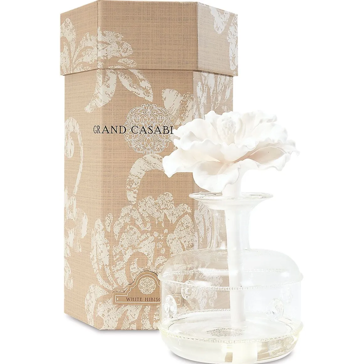 White Hibiscus Grand Casablanca Porcelain Diffuser