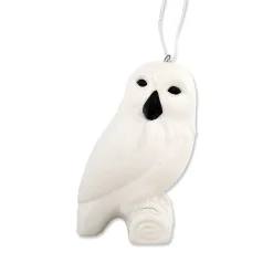 White Polar Bear & Owl Ceramic Ornaments
