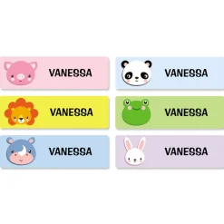 Wild Animal Name Stickers