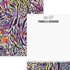 Wild Child Animal Print Correspondence Cards