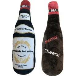Wine Bottle Dog Plush Toy