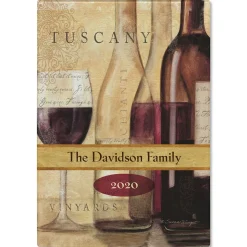 Wine Décor Personalized Glass Cutting Board