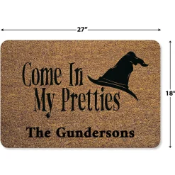 Witch Hat Personalized Doormat