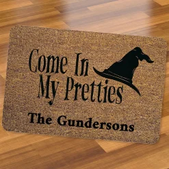 Witch Hat Personalized Doormat