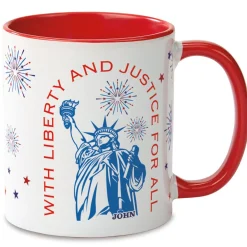 With Liberty and Justice for All Personalized Mug