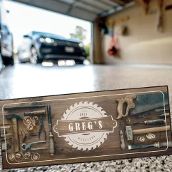 Woodworking Double-Width Personalized Doormat