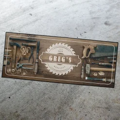 Woodworking Double-Width Personalized Doormat