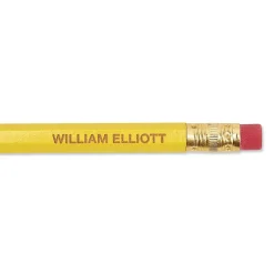 #2 Yellow Personalized Hardwood Pencils