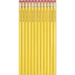 #2 Yellow Personalized Hardwood Pencils