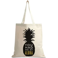You Had Me At Aloha Personalized Canvas Tote