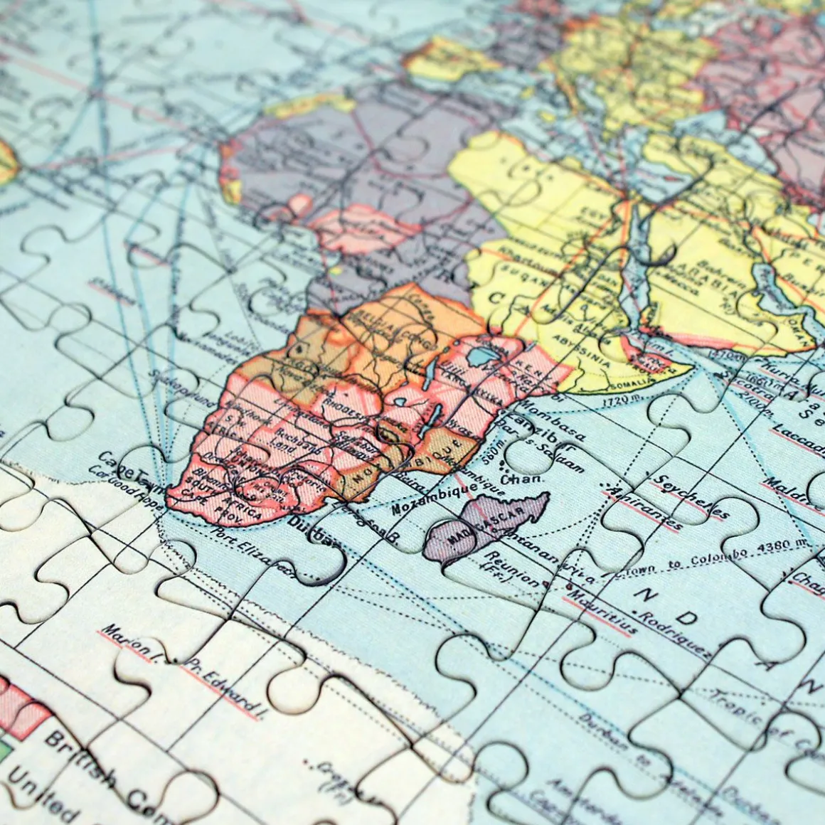 Your Year, Your World Map Puzzle Personalized