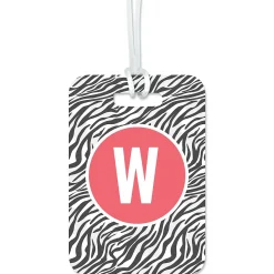 Zebra Print Luggage Tag