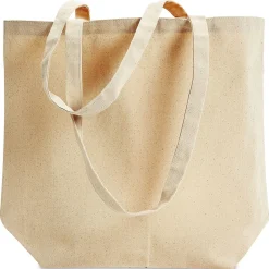 Zip Code Personalized Canvas Tote with Gusset